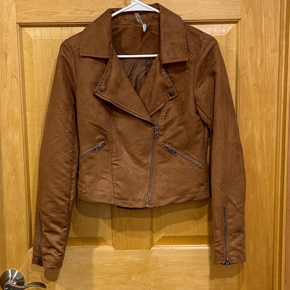 Mudd Women's brown suede Jacket size S